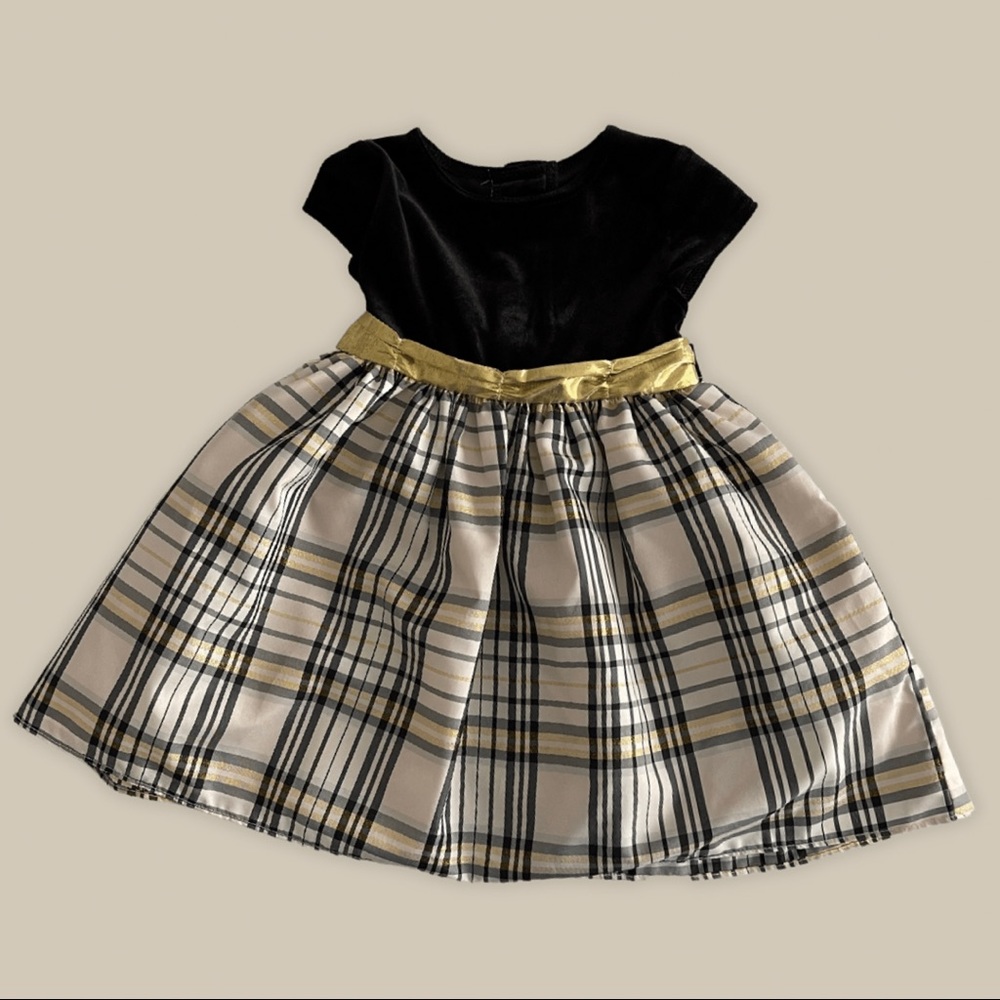 24 Month Black and Gold Dress